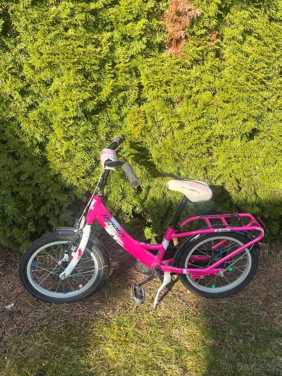 Ružový bicykel LEADER FOH