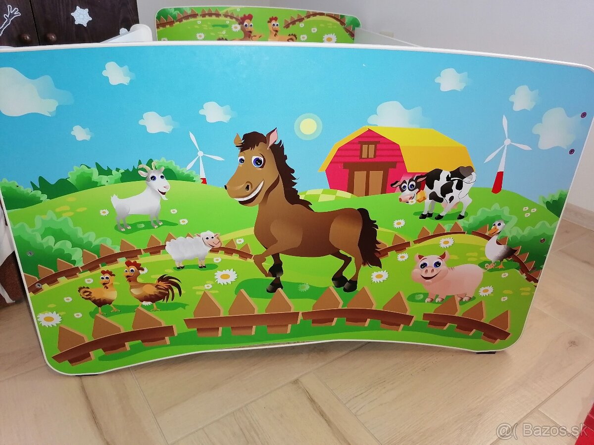 Detská posteľ 90x160 cm so zábranou