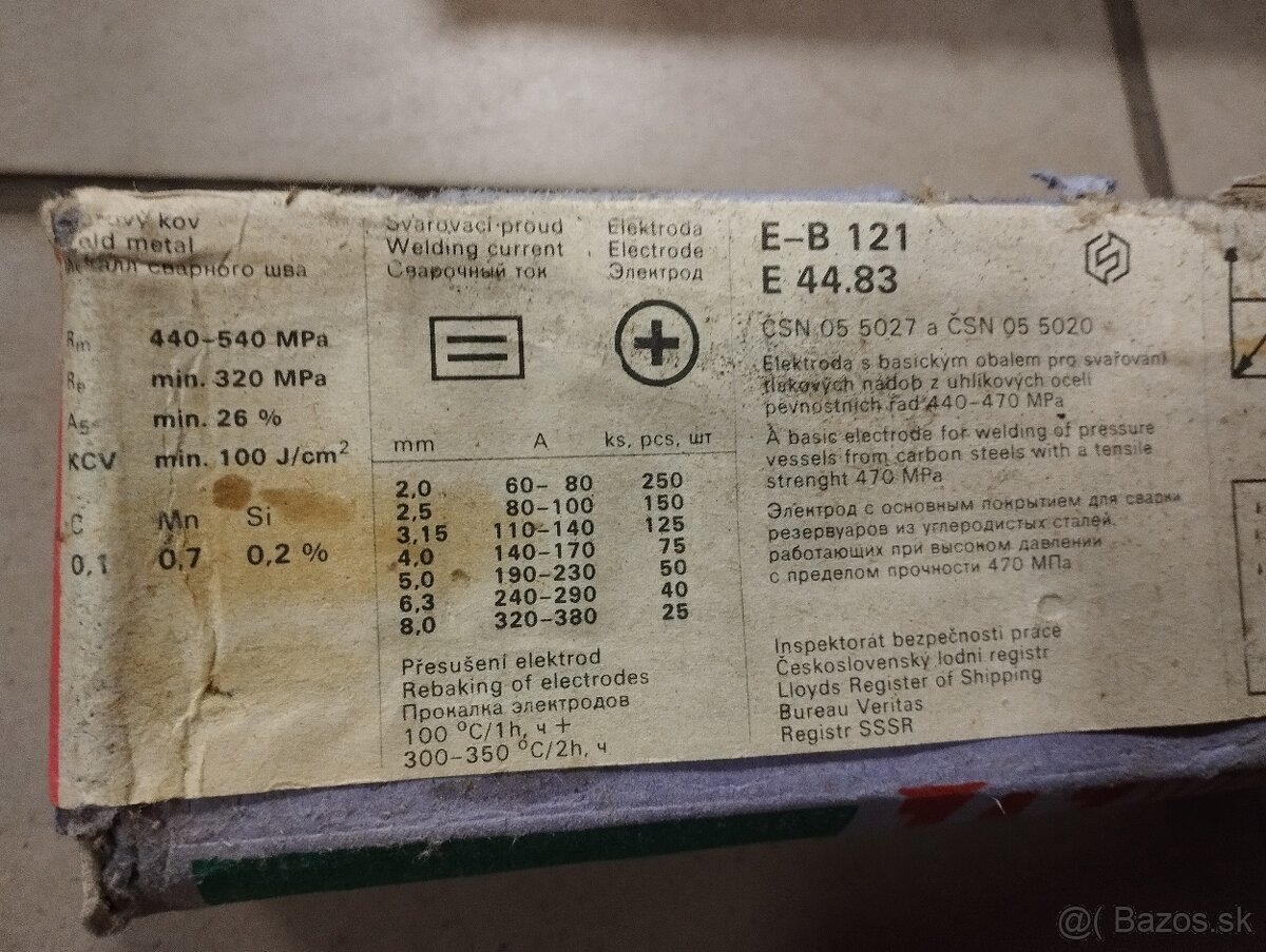 Elektródy E-B 121