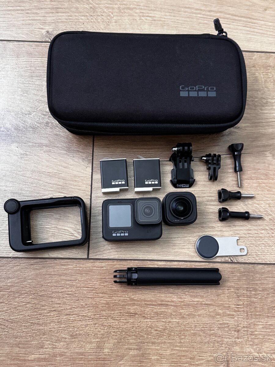 Gopro Hero 9 black, max lens mod, media mod