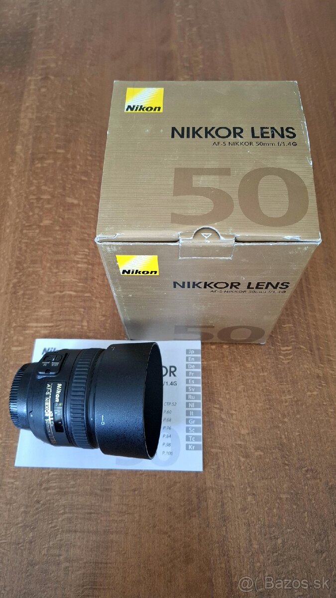 Predám AF-S Nikkor 50/f1,4G