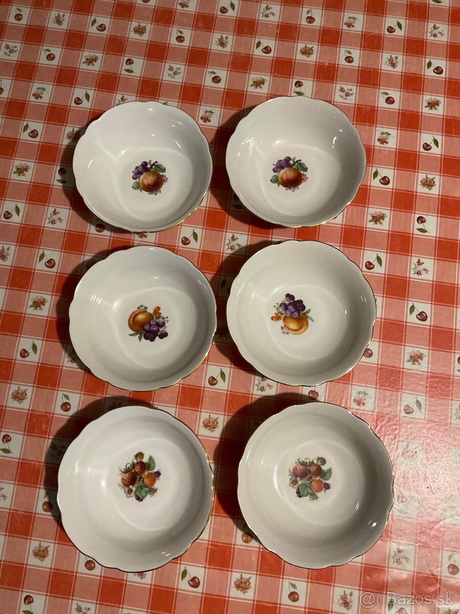 Porcelanové kompótové misky