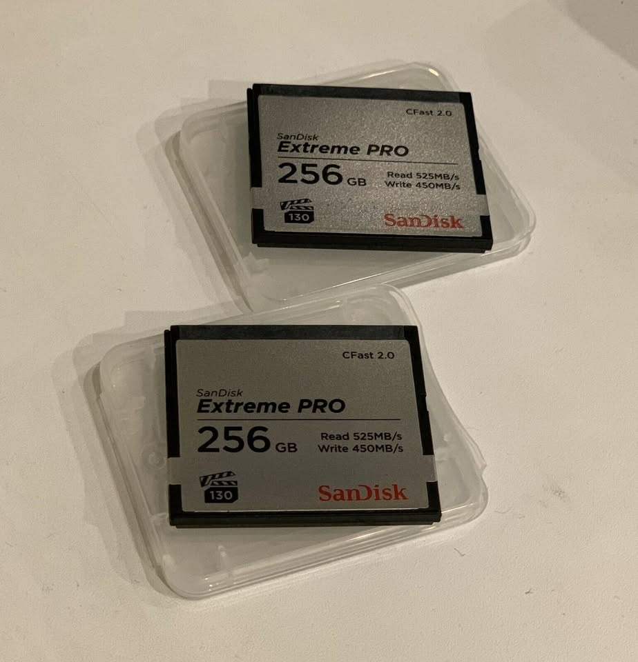 SanDisk CFast Extreme Pro 256 GB - 2 ks