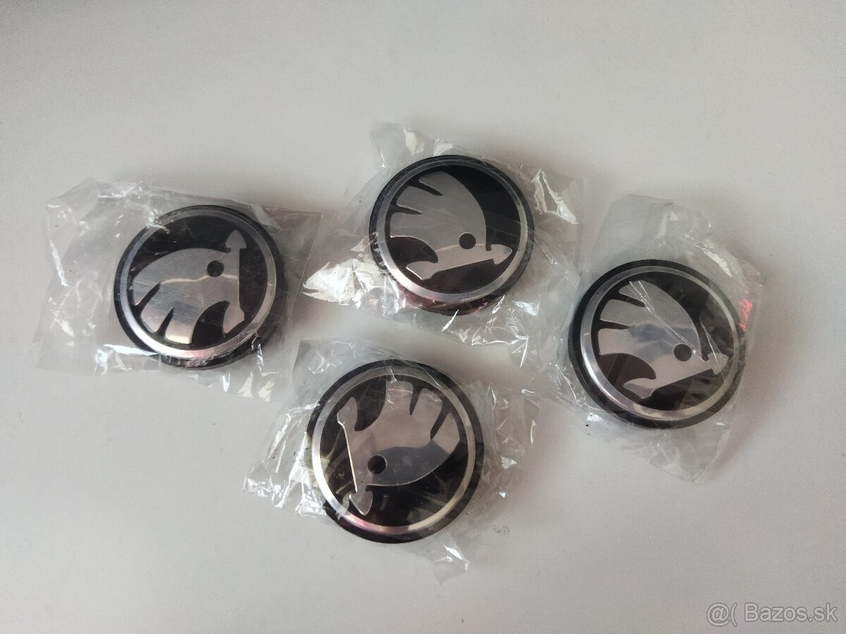 Škoda 4ks stredove krytky kolies 56mm
