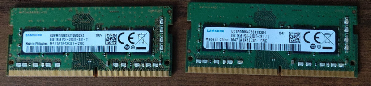 RAM SODIMM DDR4 2x 8GB, 2400MHz