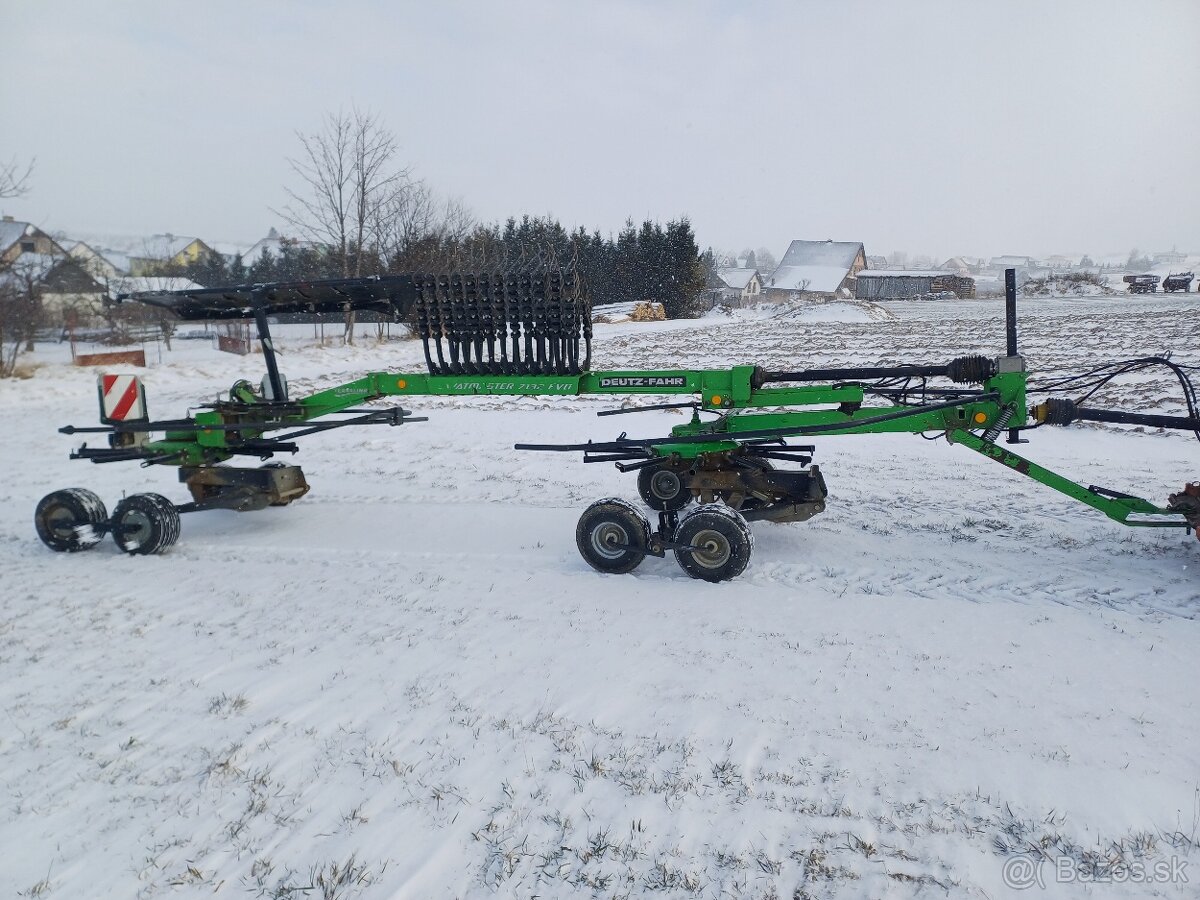 Zhrňovač sena, hrabačka, riadkovač sena, dvojrotor, deutz