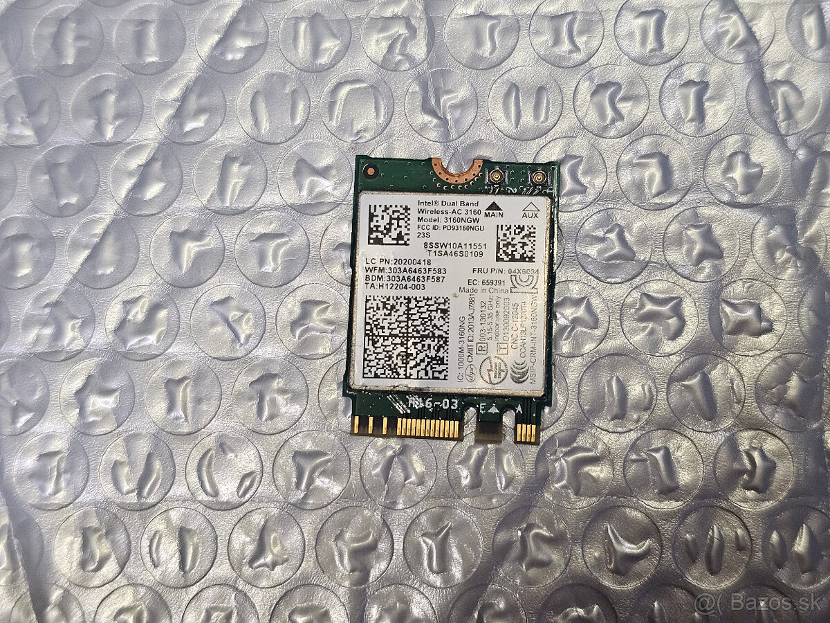 Intel Dual Band Wireless-AC 3160 (3160NGW)