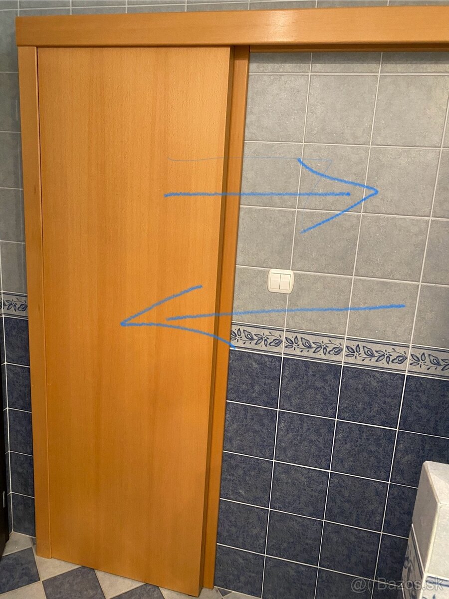 Posuvné dvere + obložka 60cm