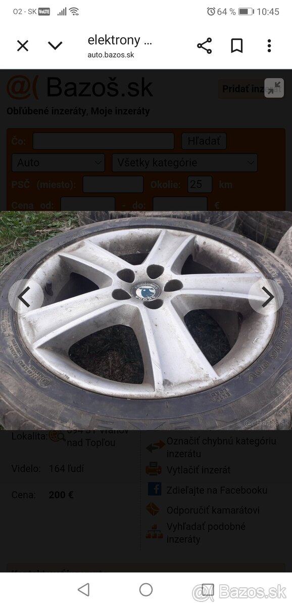 215-45-r16 rozteč 5x100