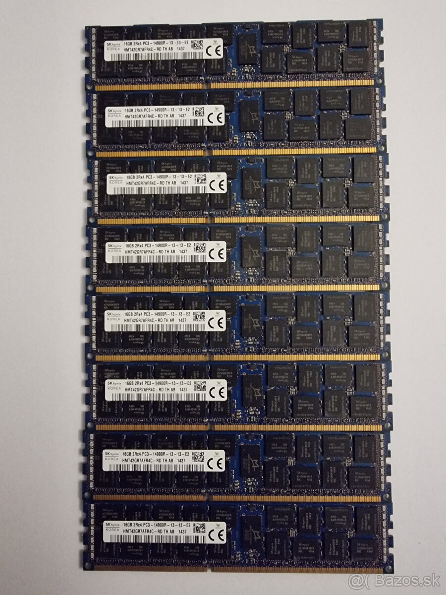 Predám HMT42GR7AFR4C-RD - Hynix 16 GB DDR3-1866 RDIMM PC3