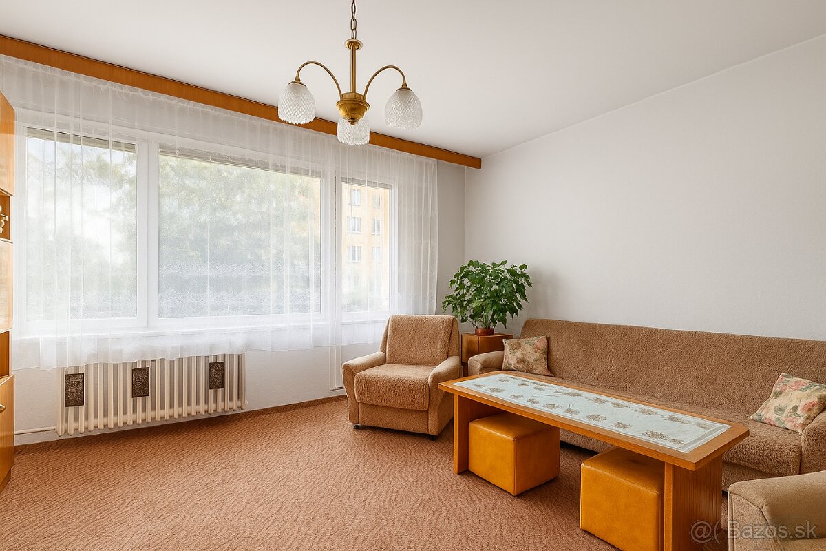 Predam 3-izbový byt s rozlohou - 72m² v Stropkove