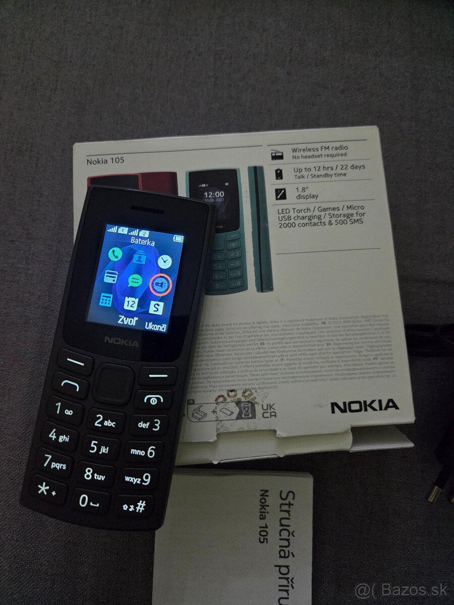 " nokia 105 duos čierna komplet