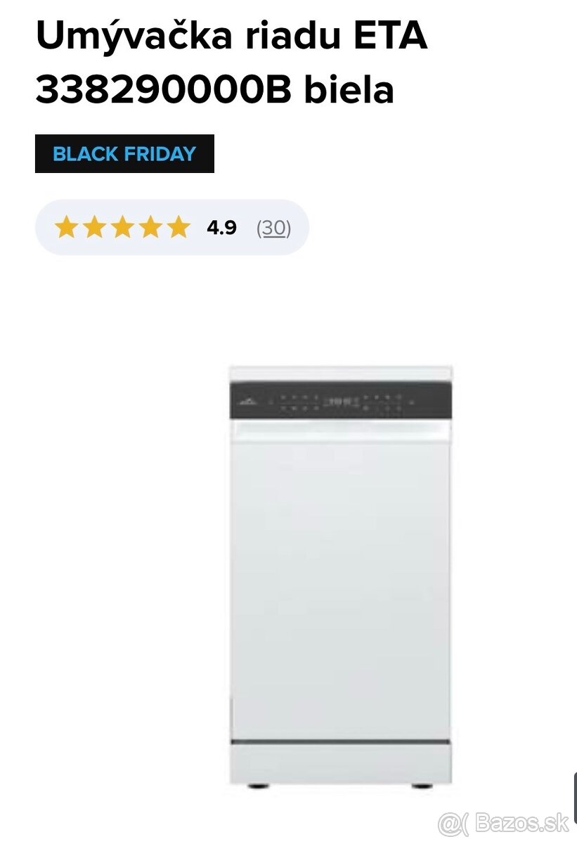 Umývačka riadu ETA