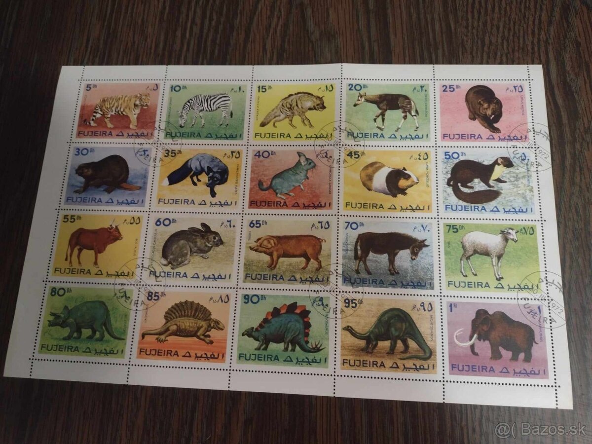 SAE emirát Fujeira blok známok 20 ks