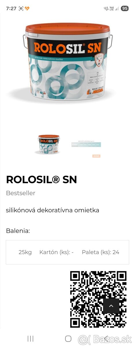Silikónová omietka Maxima