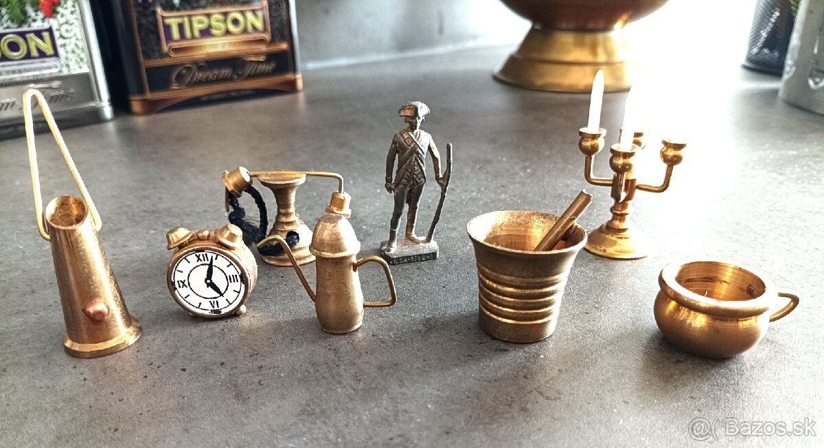 Mosadzné miniatúrky - 2 €/ kus