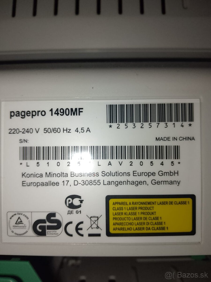 Tlačiareň konica minolta 1490MF