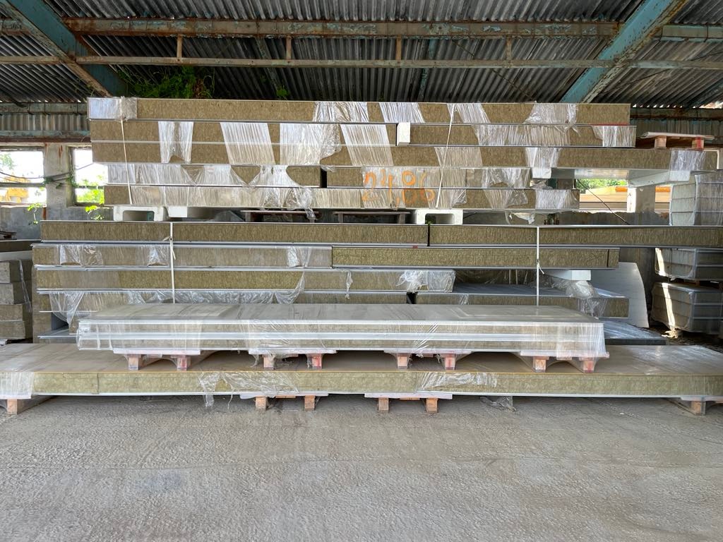 vatový stenový sendvičový panel / minerálna vlna
