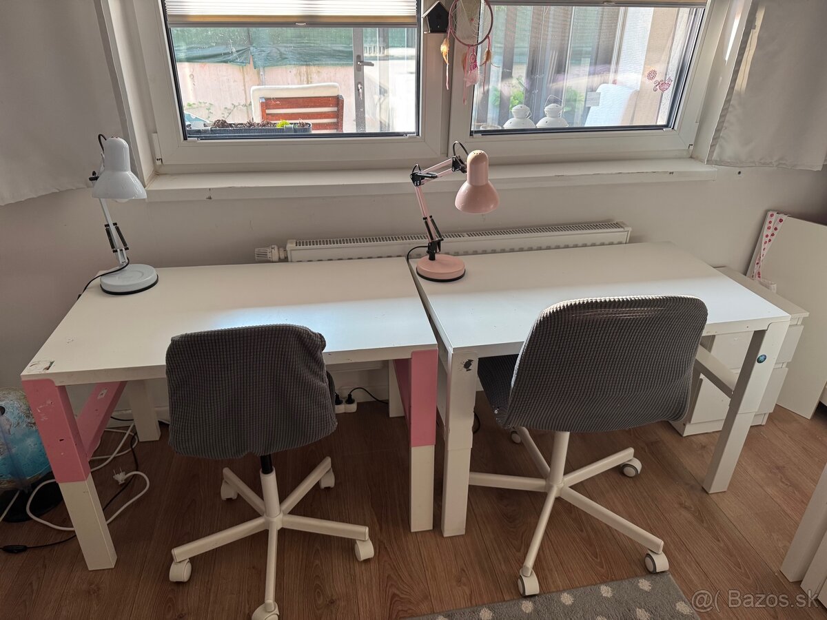 Pisacie stoly Ikea Pahl so stolickami