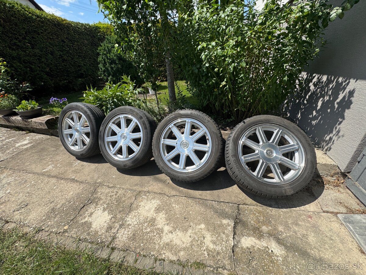 Letné pneumatiky (2x Kumho, 2x Continental) – z Chrysleru
