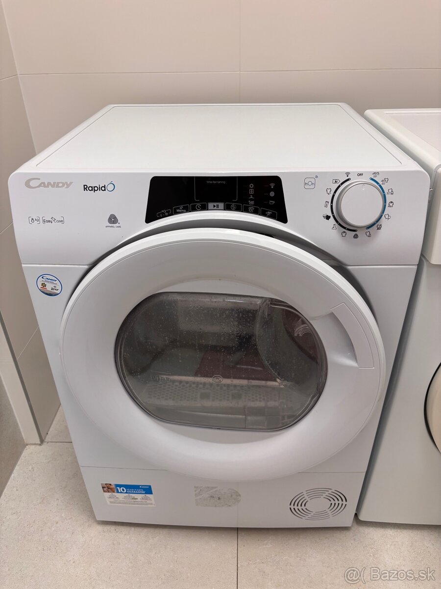 Predám sušičku bielizne Candy Rapid 8 kg – 290 €