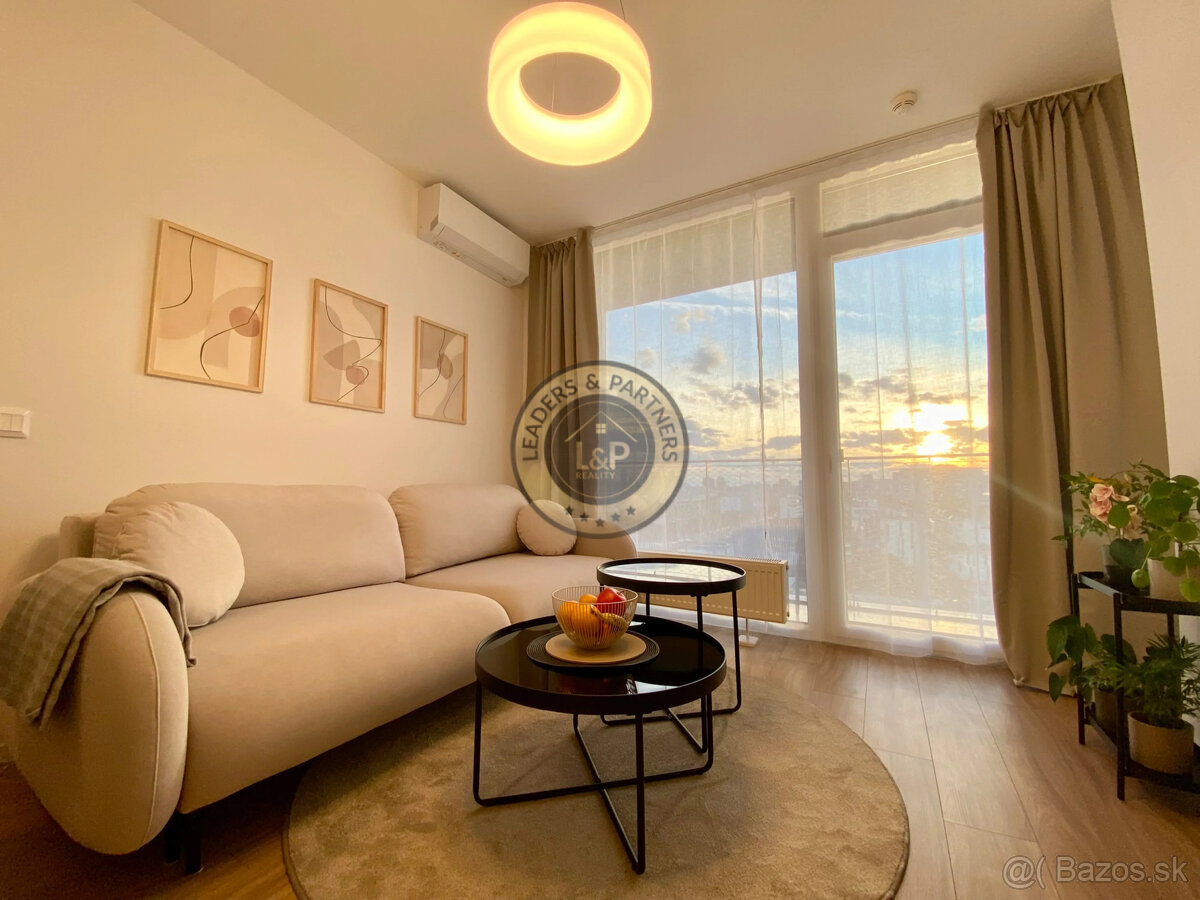 Nový 1-izb. byt s výhľadom na prenájom | ROŽŇAVSKÁ, BA III