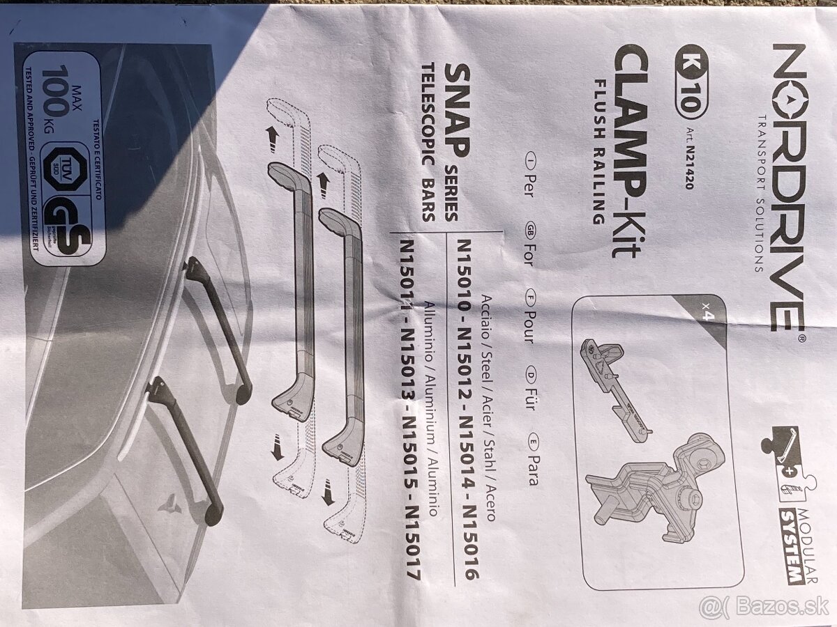 Strešný nosič Jeep Compass