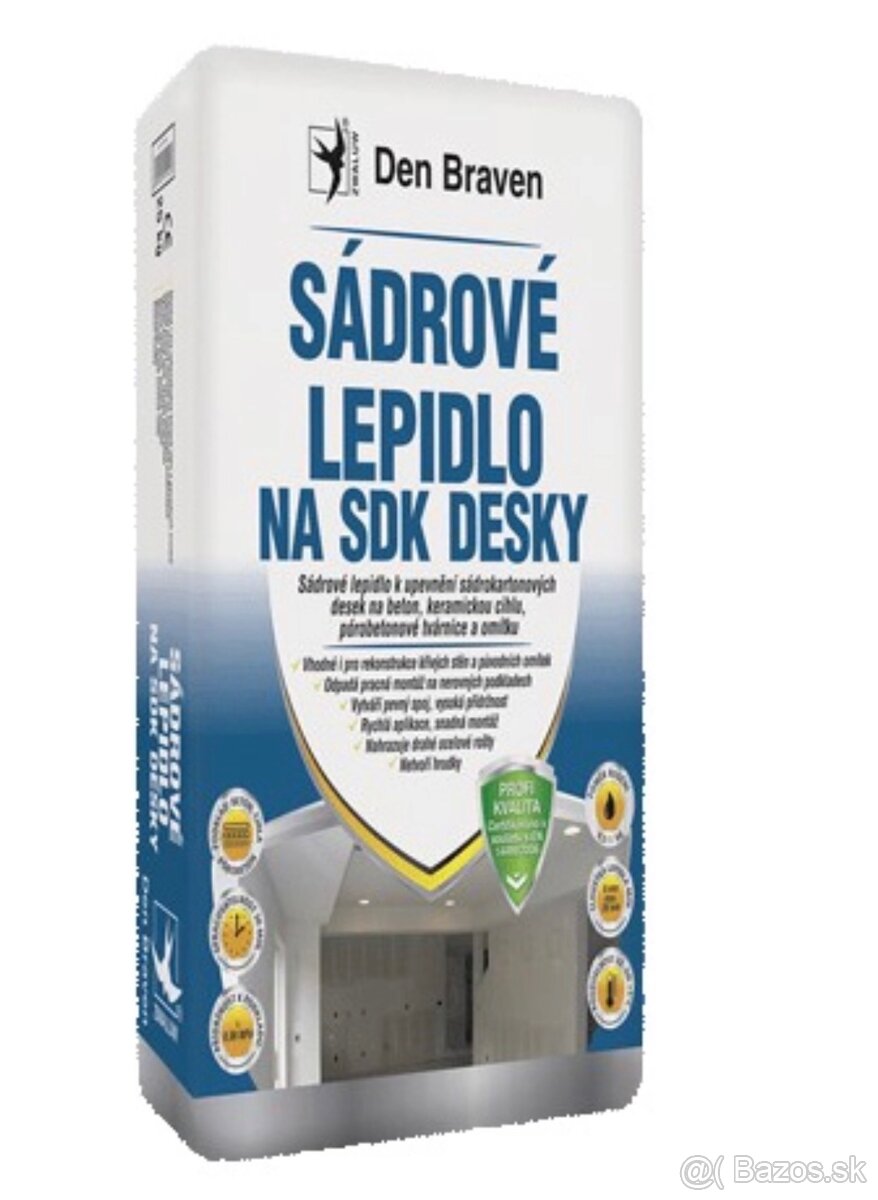 Den braven sadrove lepidlo na sdk