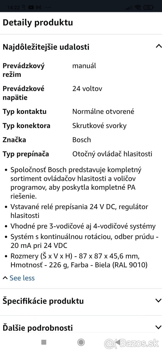 Predám Bosch ovládač