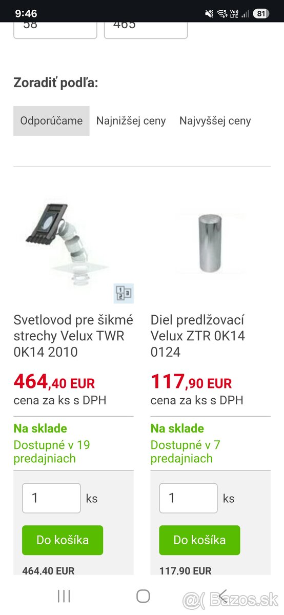 Svetlvod velux tvr 014