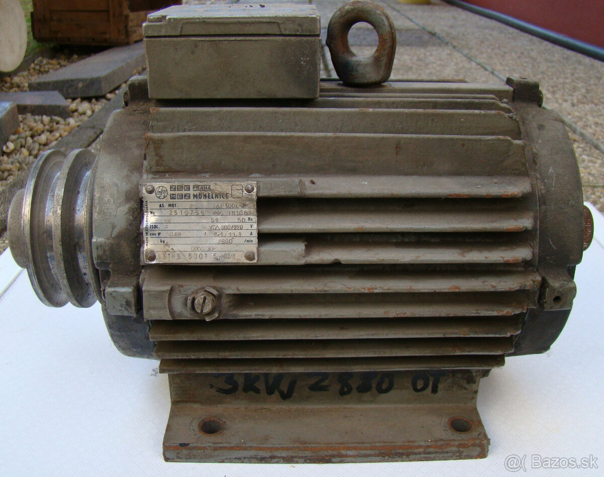 Elektrický 3 fázový ,3 KW asynchronný motor 1AF 100L-8