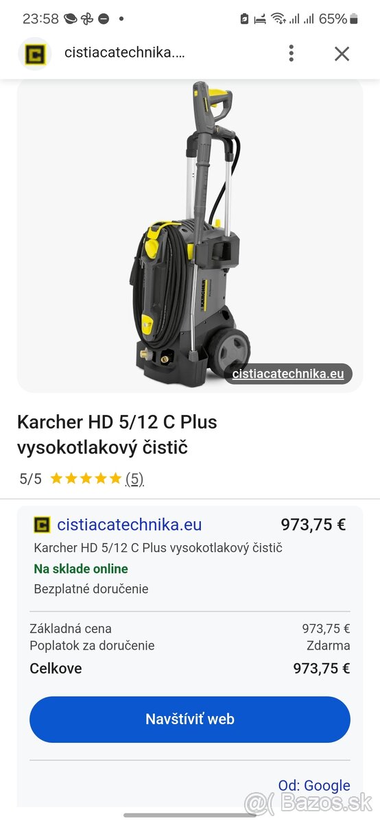 Vysokotlakovy cistic