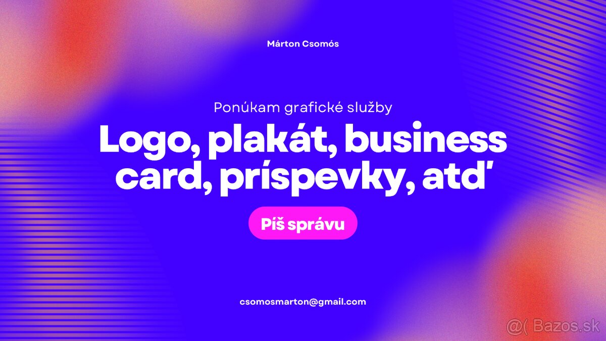 Ponúkam grafické služby (logo, plagát, business card, atď)