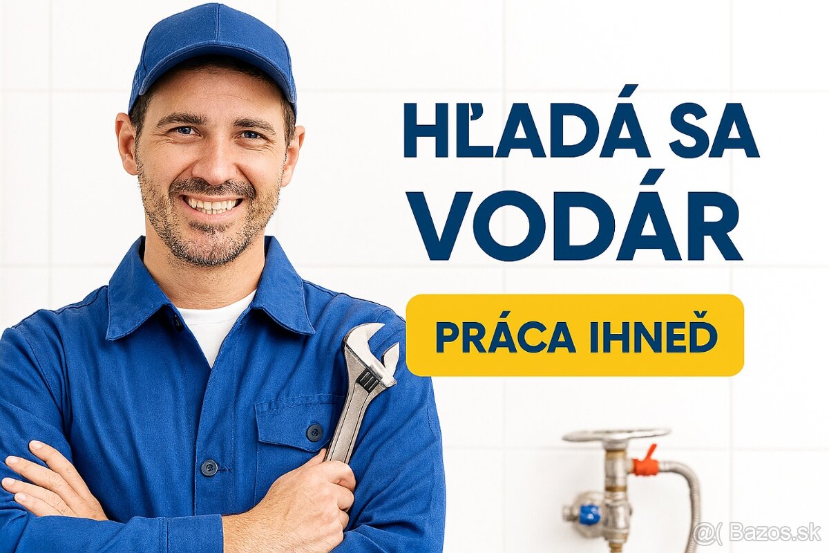 Vodár, servisný technik