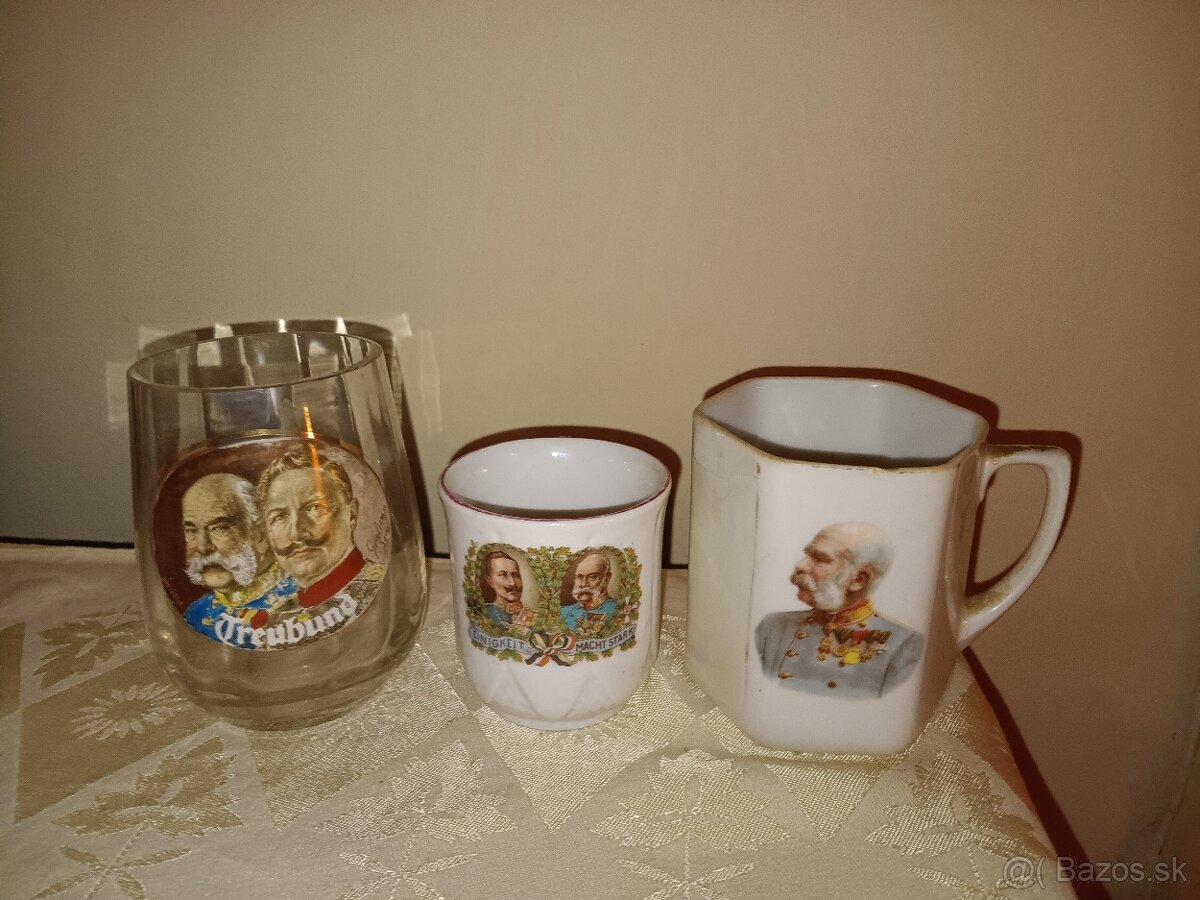 Porcelán - Franz Jozef, Wihelm II , Rakusko Uhorsko