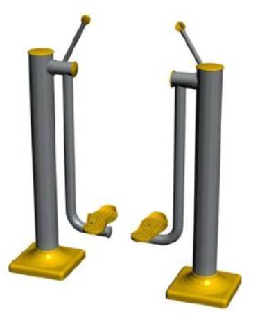 Posilňovací stroj korčule