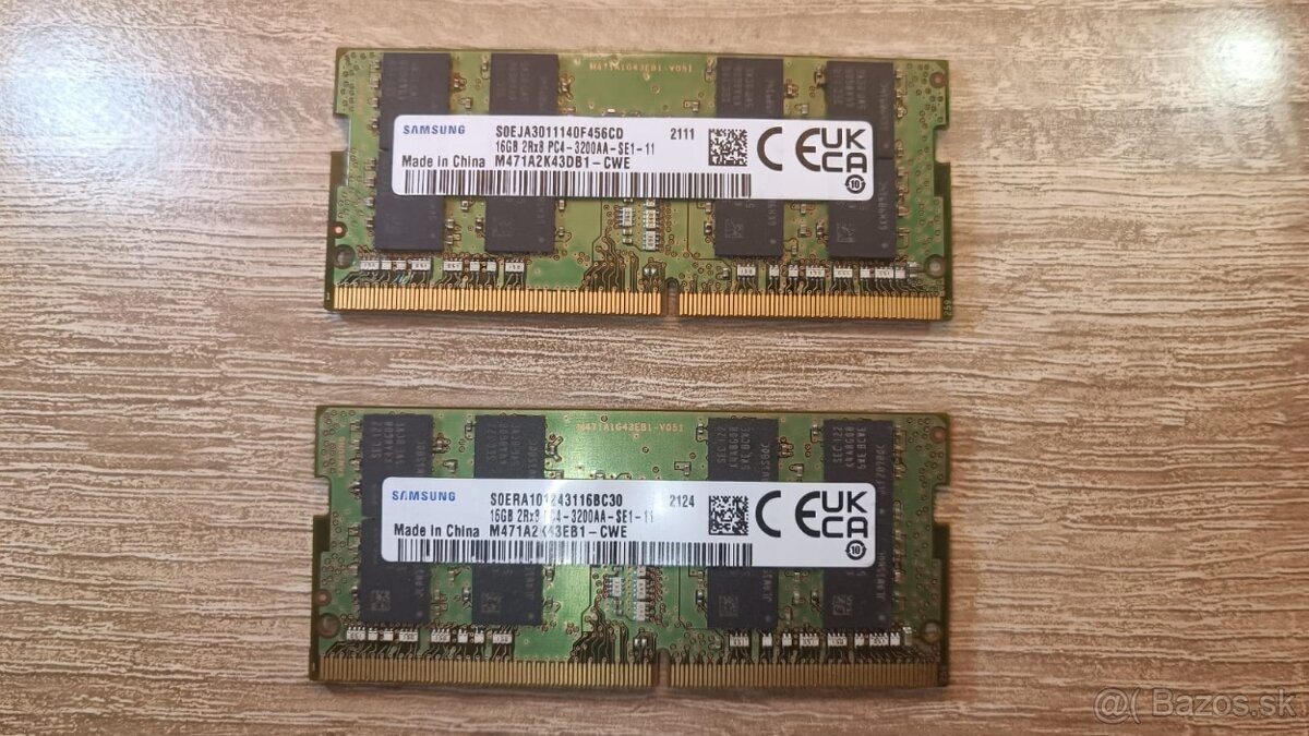 SO-DIMM Samsung 32GB 16GBx2 DDR4 PC3200 Do notebookov