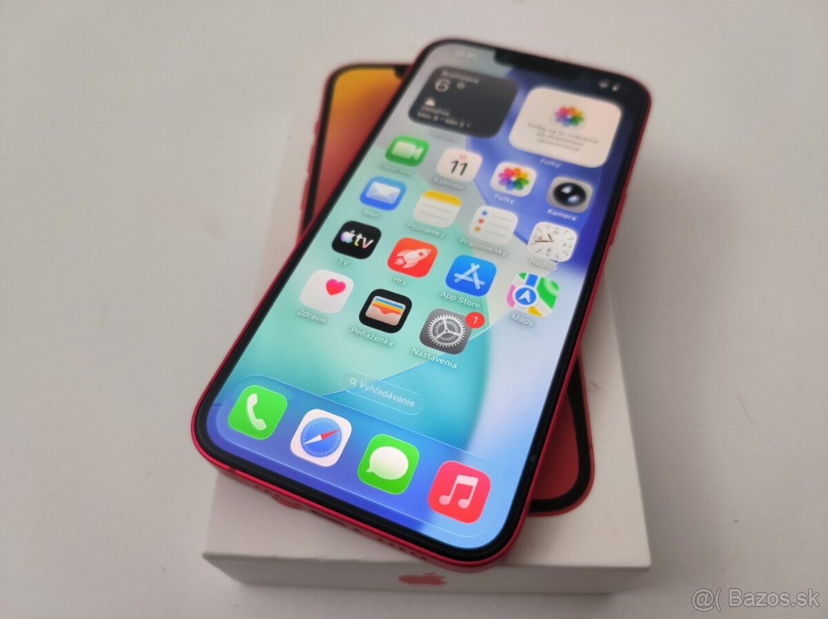 apple iphone 14 128gb Red / Batéria 100%