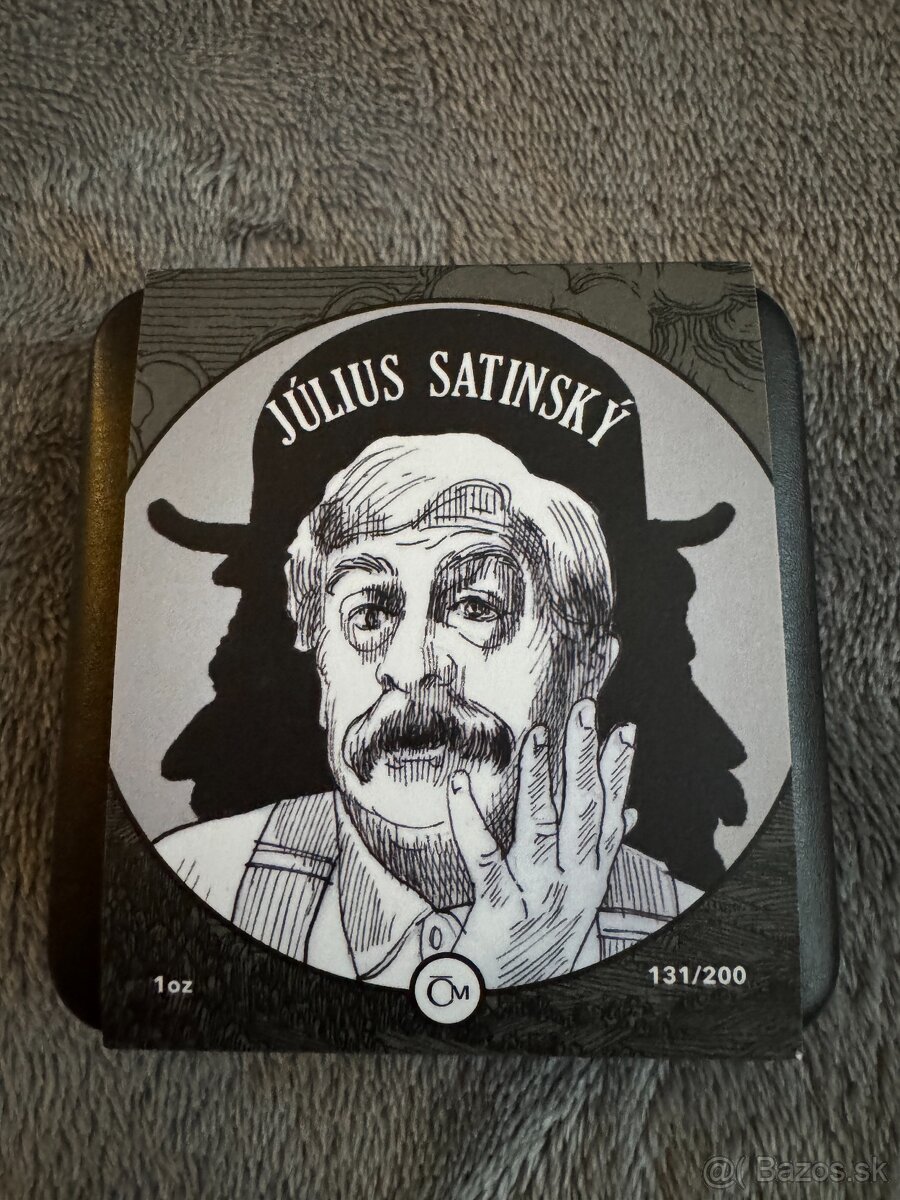 Strieborná uncová medaila L&S Július Satinský proof