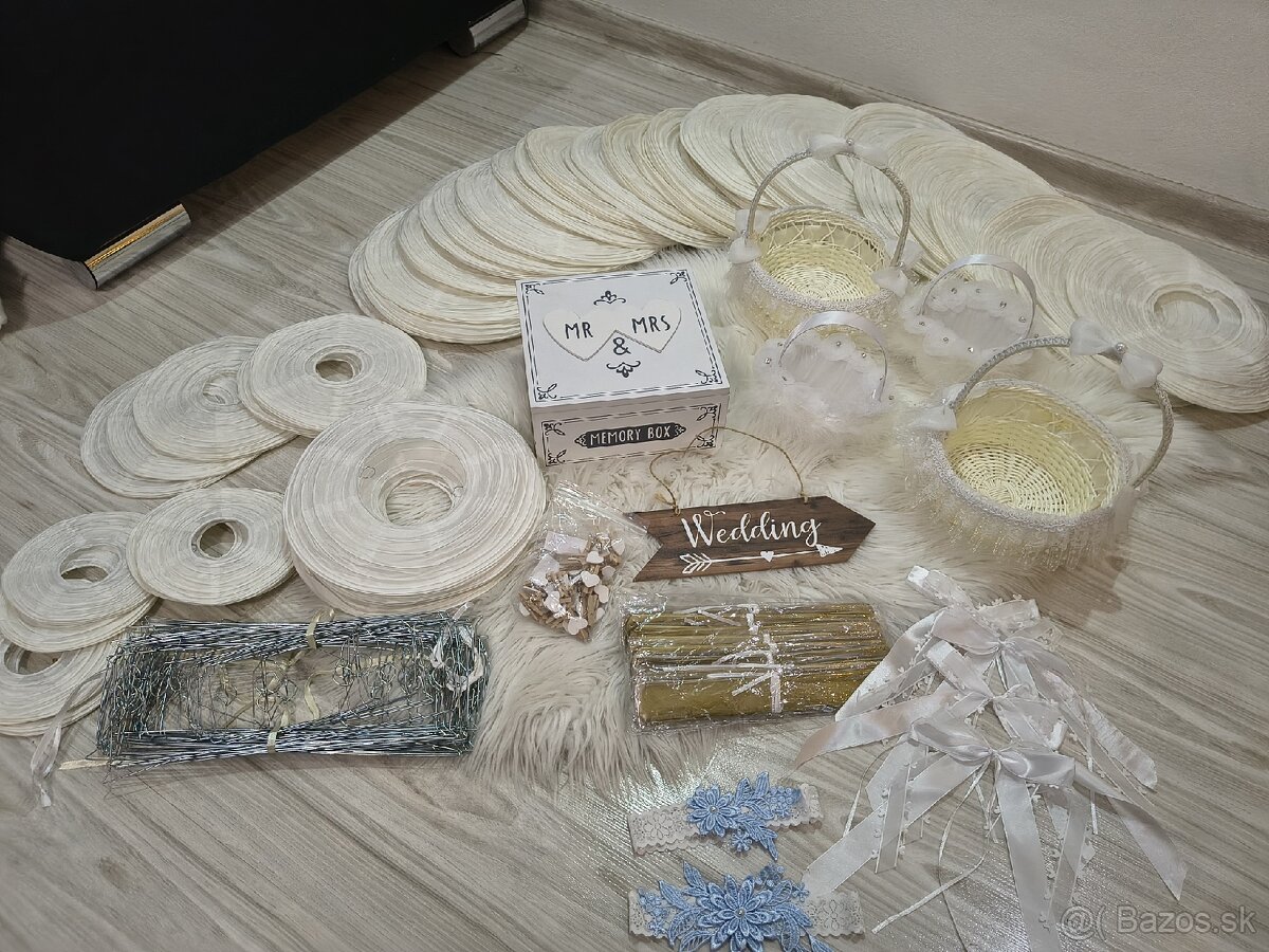 Svadobné vecičky+ lampiony