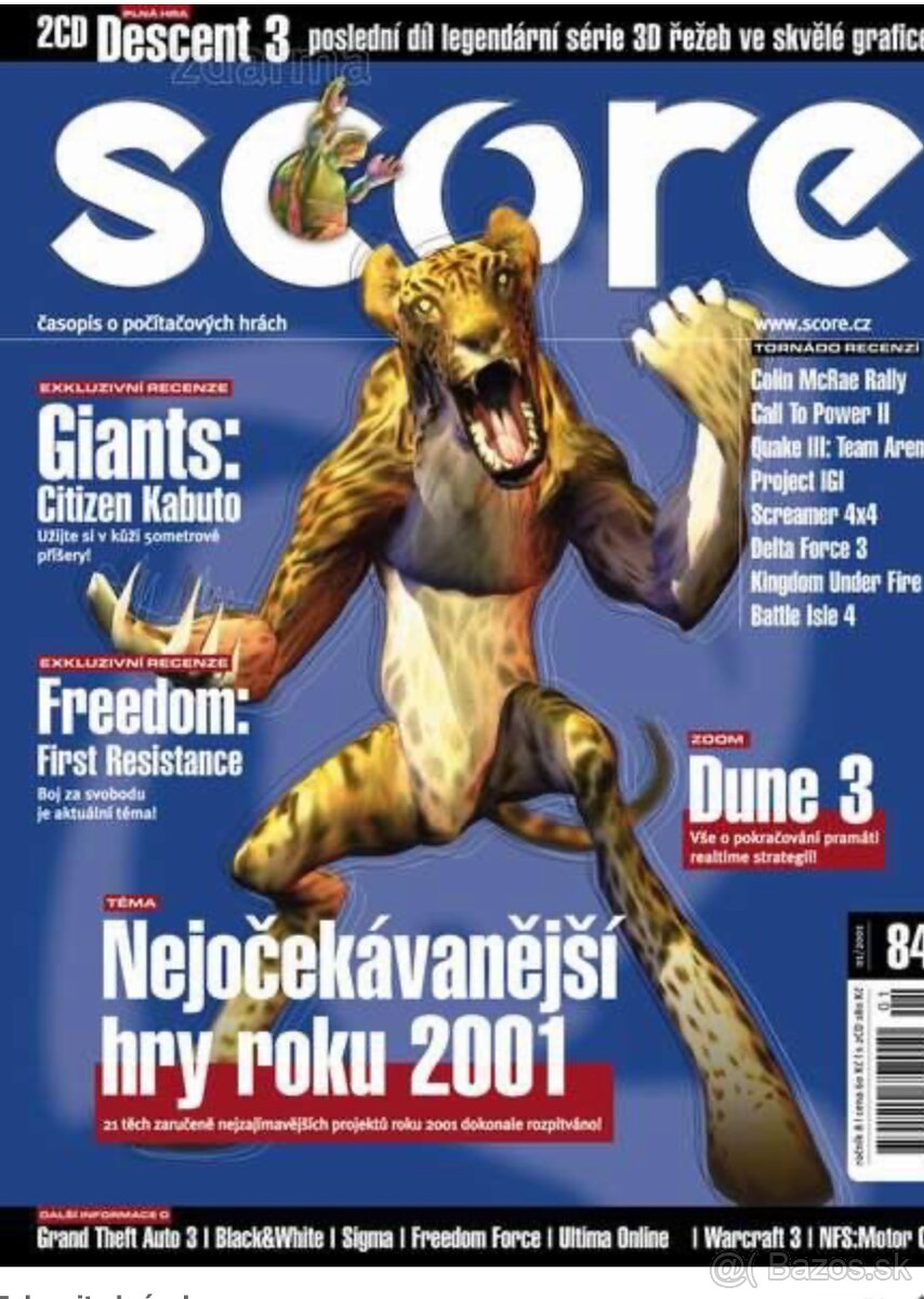 KÚPIM, ČASOPIS SCORE 2001 – ČÍSLA 84 – 94