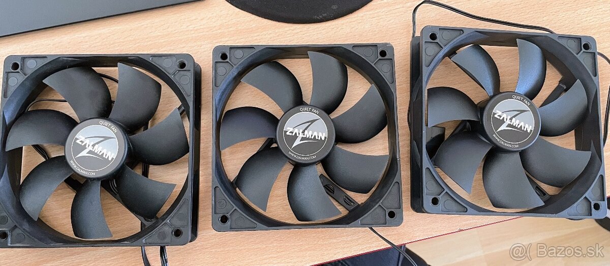 Zalman 120mm 3x no-pwm ventilatory