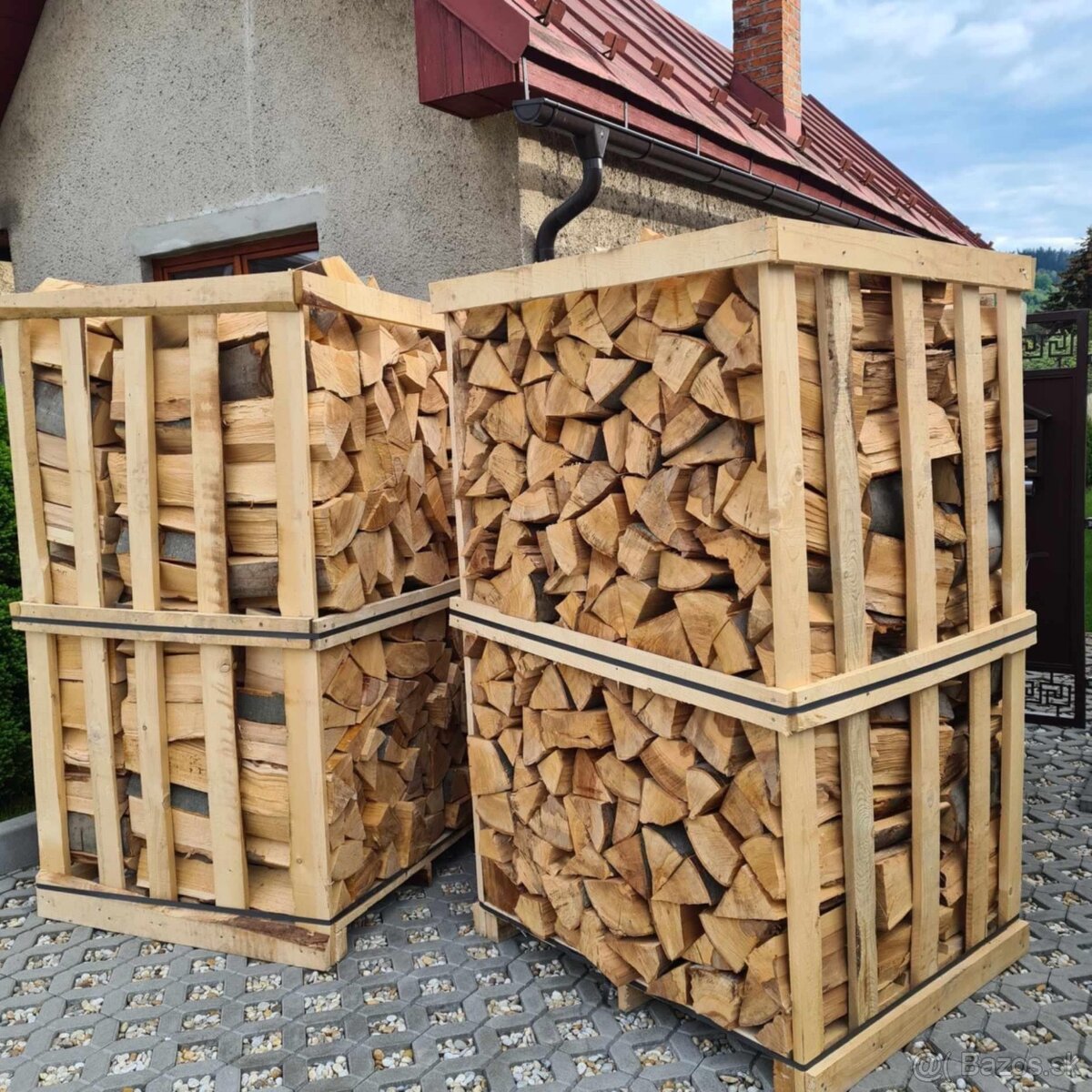 Palivove drevo buk v paletách s dopravou
