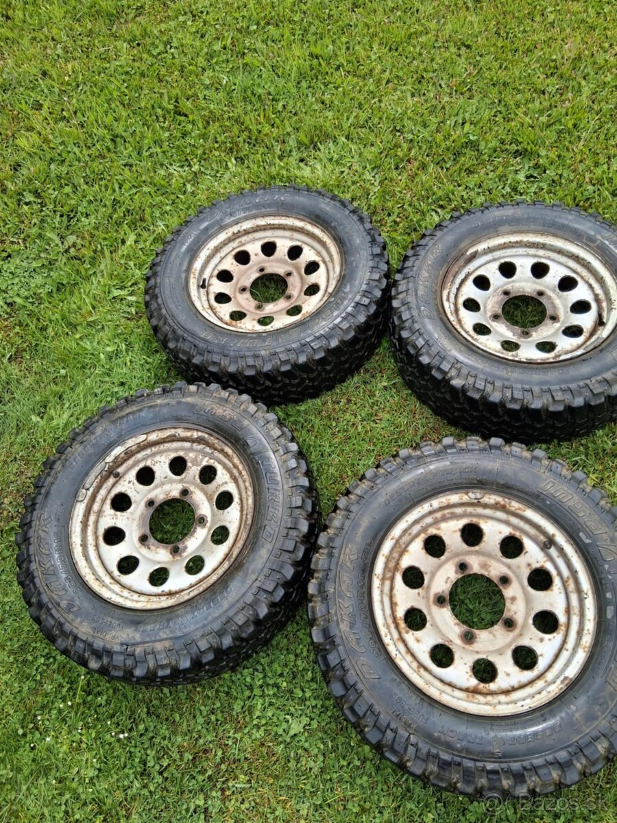 Predam na suzuki samurai,vitara,niva disky plus terenne gumy