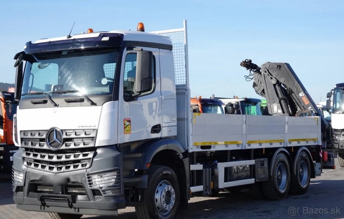 Mercedes-Benz AROCS 2643-6x4-Valník+HR-HIAB 228E-3–EURO 6