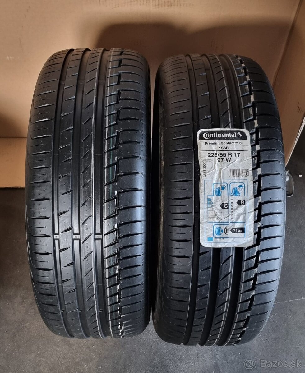 Letné pneumatiky Continental 225/55R17 run flat
