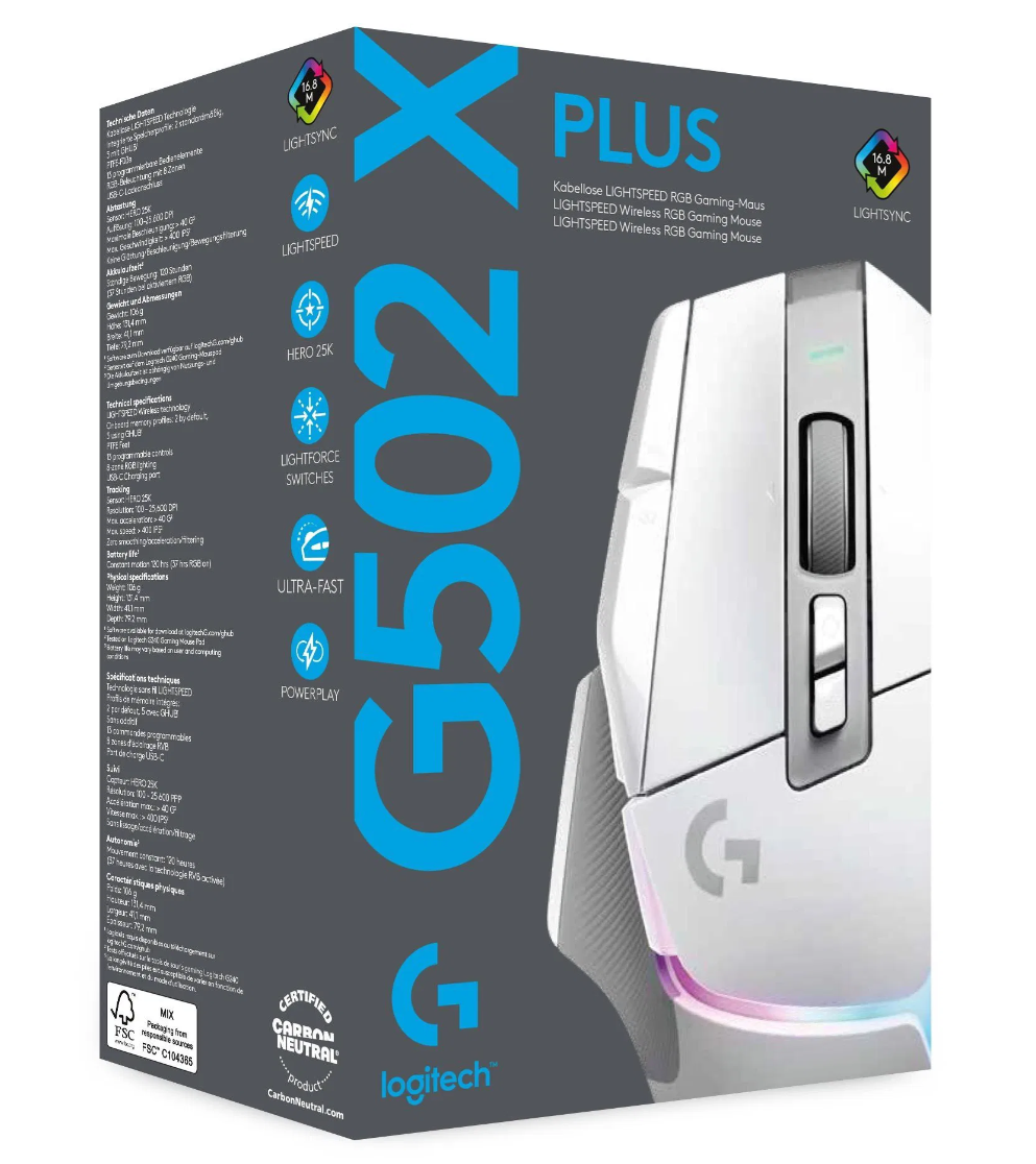 Logitech G502X Plus White