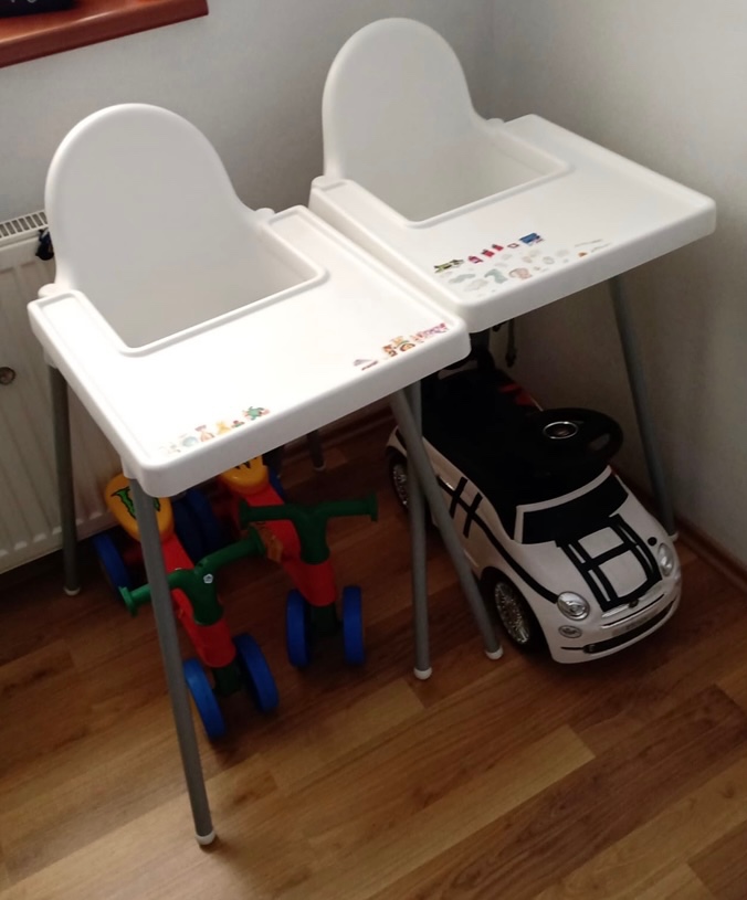 IKEA ANTILOP = 2ks detska stolicka na krmenie