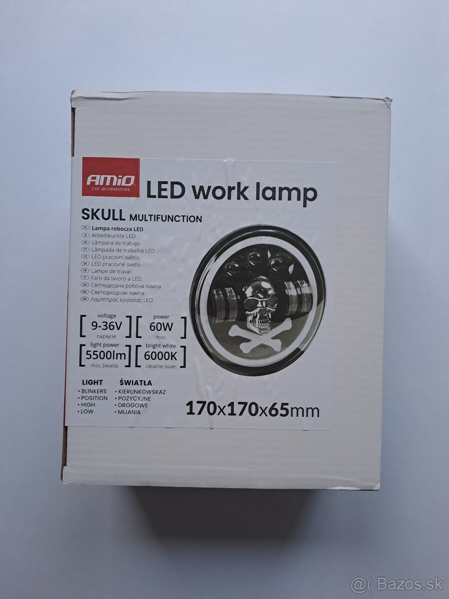 Led okruhle svetla 178mm - 60W - Homologizované - Tatra,V3s