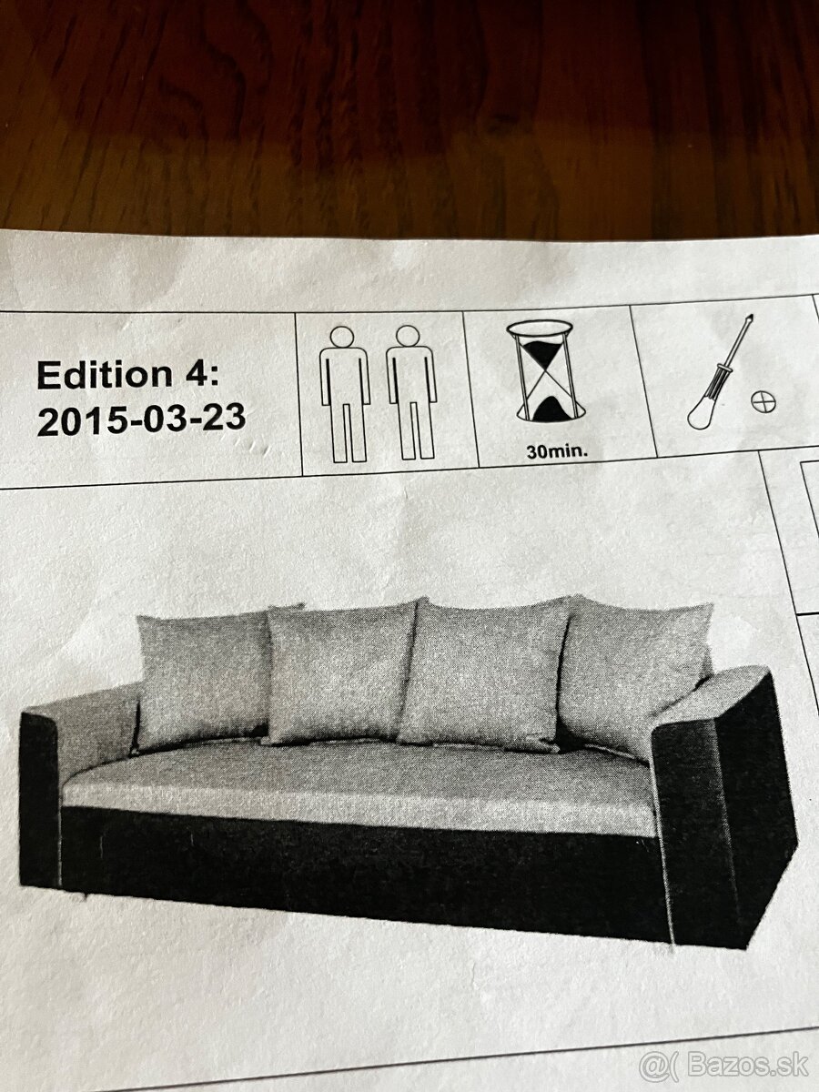 Rozkladacia sedačka